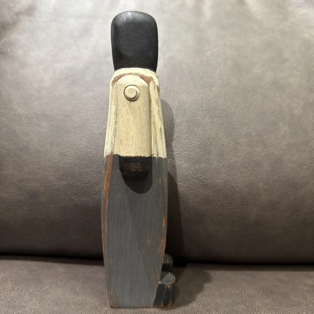 Wolf Creek Hand Carved Black African Cook‎ Chef USA Vintage 1986 Signed MJ Dated